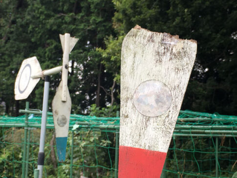 アルミもぐら・鳥よけ　コンパル風車修理