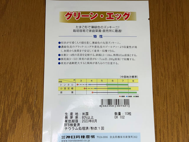 丸ズッキーニ グリーン・エッグ